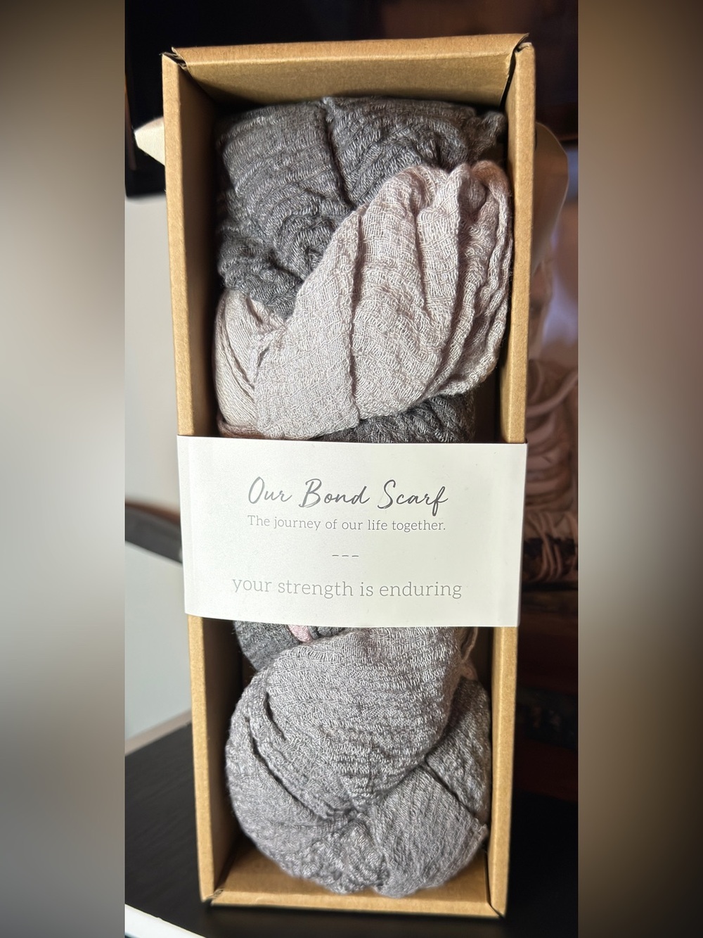 Our Bond Scarf by Demdaco – "Your Strength is Enduring"